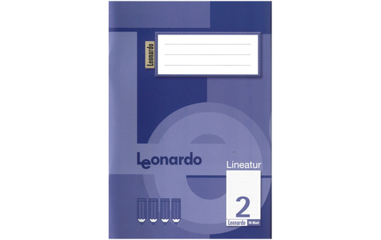 100 Schreibheft DIN A5 liniert - Lineatur 2 - 2. Klasse 