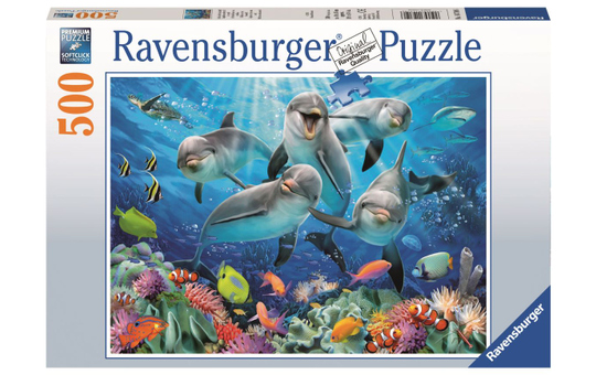Puzzle - Delfine im Korallenriff - 500 Teile 