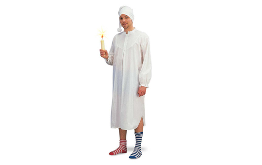 Kostüm - Schlafmütze - für Erwachsene - 2-teilig - Größe L