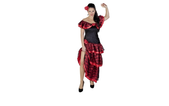 Kostüm - Flamenco-Tänzerin, für Erwachsene, 2-teilig 