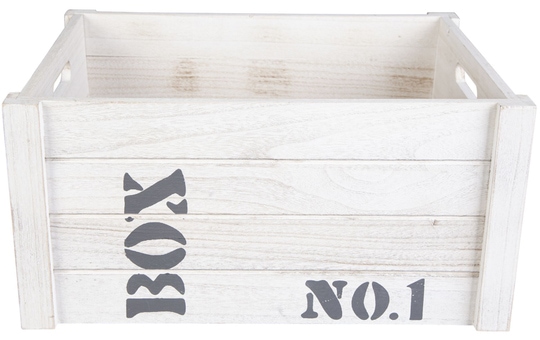 Deko-Kiste - aus Holz - ca. 41 x 31 x 20 cm
