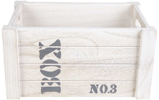 Deko-Kiste - aus Holz - ca. 31 x 21 x 16 cm