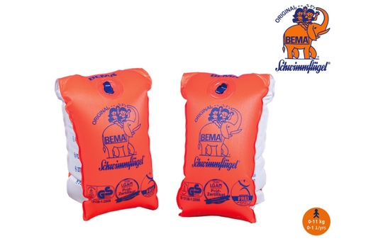 BEMA® Schwimmflügel - Gr.00, 0-11 kg - orange 