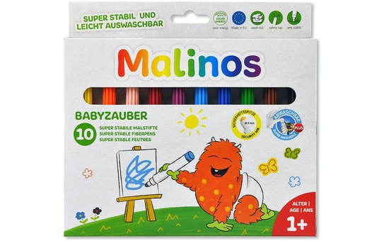 Malinos Babyzauber - 10 Malstifte - abwaschbar 
