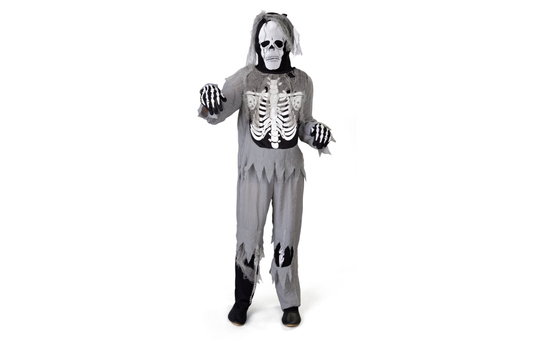 Kostüm - Skelett - für Kinder - 4-teilig - verschiedene Größen 