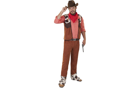 Kostüm - Cowboy - für Erwachsene - 5-teilig - verschiedene Größen 