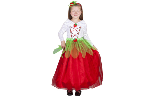 Kostüm - Erdbeerfee - für Kinder - 2-teilig - verschiedene Größen 