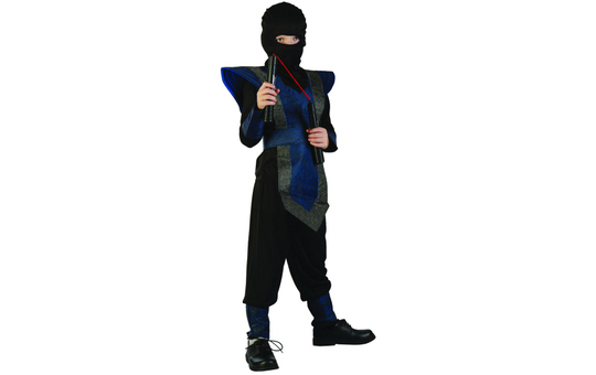 Kostüm - Ninja - für Kinder - 7-teilig - verschiedene Größen 
