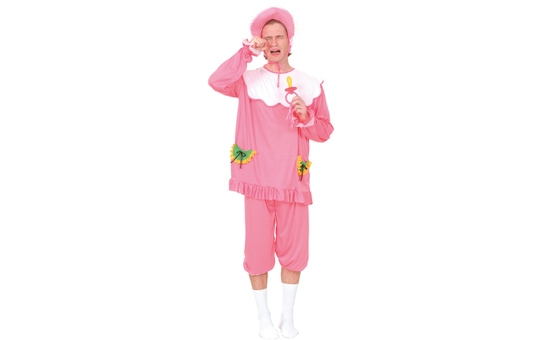 Kostüm - Baby - rosa - für Erwachsene - 3-teilig - verschiedene Größen 