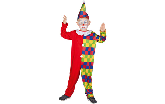 Kostüm - Clown - für Kinder - 2-teilig - verschiedene Größen 
