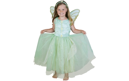 Kostüm - Grüne Blumenfee - für Kinder - 3-teilig - verschiedene Größen 