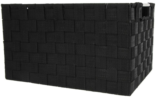 Aufbewahrungskorb - schwarz - 30 x 20 x 18 cm