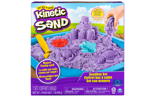 Kinetic Sand Box - Sandburg Set - lila 
