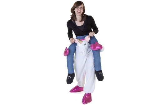 Huckepack-Kostüm - Einhorn - für Erwachsene 
