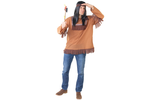 Kostüm - Indianer - für Erwachsene - 2-teilig - Größe 52/54