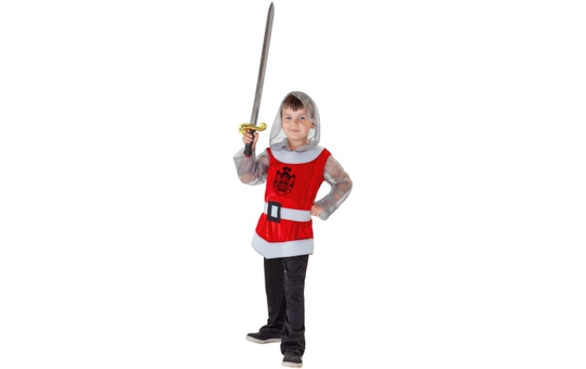 Kostüm - Roter Ritter - für Kinder - 3-teilig - verschiedene Größen  