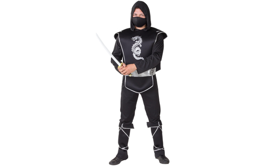 Kostüm - Ninja - für Erwachsene - 5-teilig - verschiedene Größen 