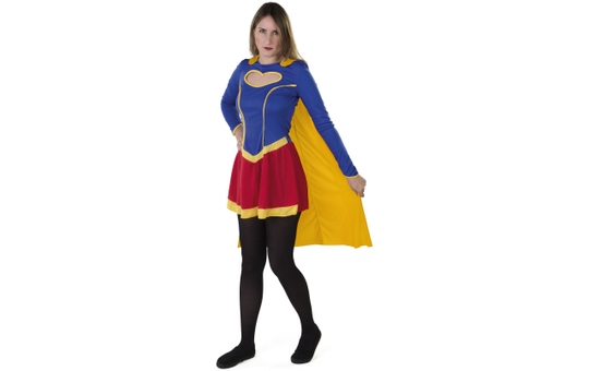 Kostüm - Heldin - für Erwachsene - 2-teilig - verschiedene Größen 