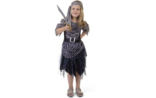 Kostüm - Piratin - für Kinder - 2-teilig - verschiedene Größen 