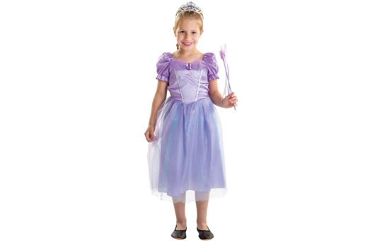 Kostüm - Lilafarbene Prinzessin - für Kinder - 2-teilig - verschiedene Größen 