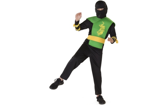 Kostüm - Ninja - für Kinder - 5-teilig - verschiedene Größen 