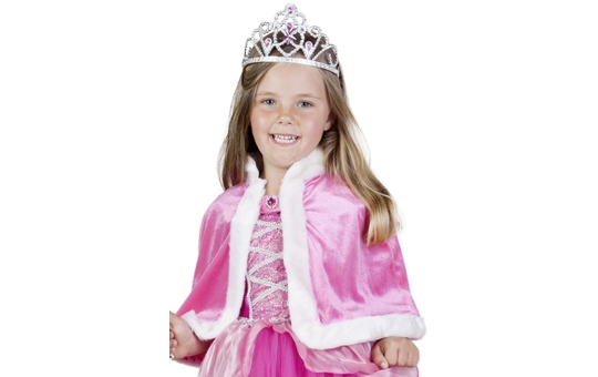 Prinzessinnen-Cape - für Kinder - rosa