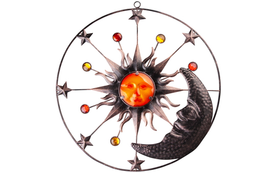 Wanddeko - Sonne, Mond und Sterne - Ø = 51 cm 