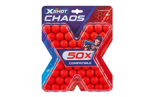 Ersatz-Dart Balls - 50 Stück - passend für X-Shot Chaos 