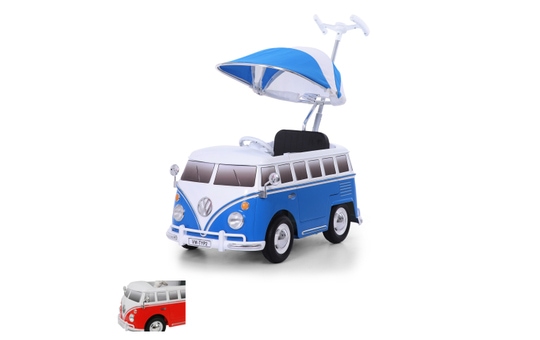 Rutschauto mit Schiebestange - VW Bus T1 - verschiedene Farben 