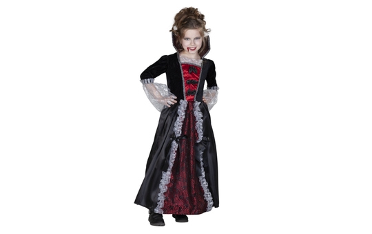 Kostüm - Vampirmädchen - für Kinder - verschiedene Größen 