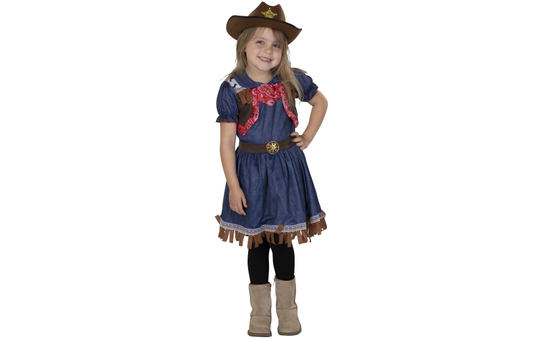 Kostüm - Kleines Cowgirl - für Kinder - Größe 134/140