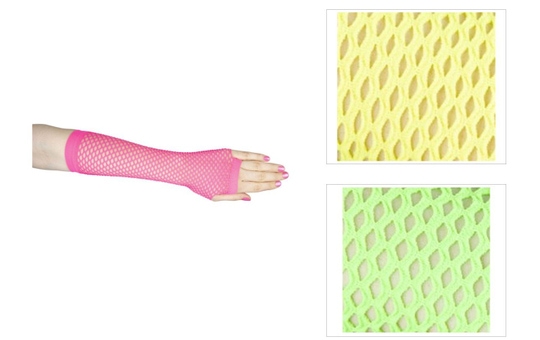 Netzhandschuhe - für Erwachsene - lang - verschiedene Farben 