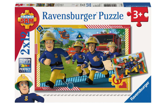 Kinderpuzzle - Sam und sein Team - 2 x 12 Teile 
