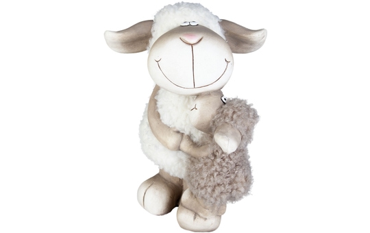 Schafe - aus Magnesia - 29,5 x 29 x 40 cm 