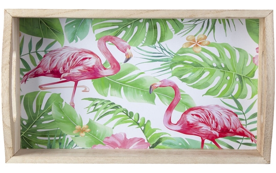 Tablett - Flamingos - aus Holz - verschiedene Größen 