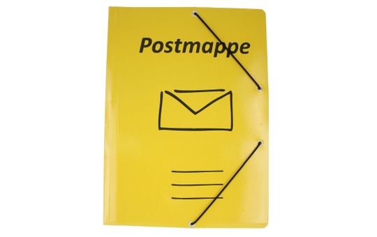 Mica College - Postmappe - Eckspanner DIN A4 - in gelb 