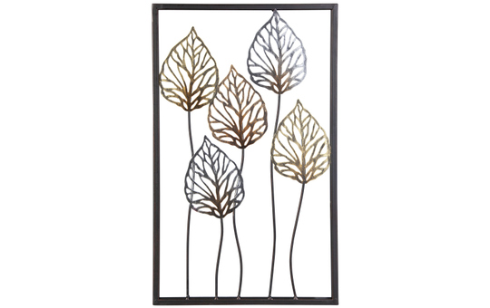 Wanddeko - Anthurienblätter - 30 x 1,5 x 50 cm 