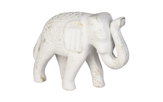 Deko-Elefant - aus Polyresin - ca. 12 x 6,5 x 11 cm 