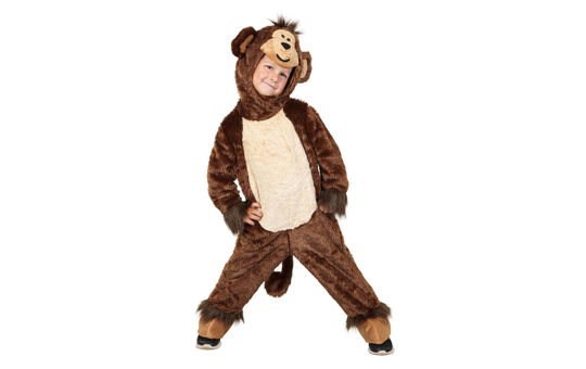 Kostüm - Kleiner Affe - für Kinder - 2-teilig - Größe 98/104