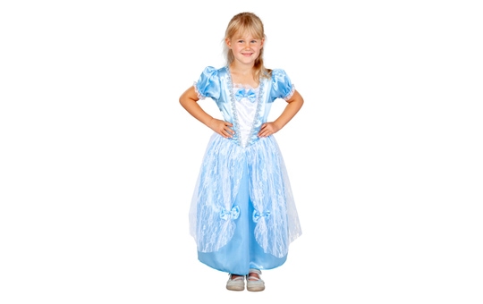Kostüm - Blaue Prinzessin - für Kinder - Größe 98/104 98/104