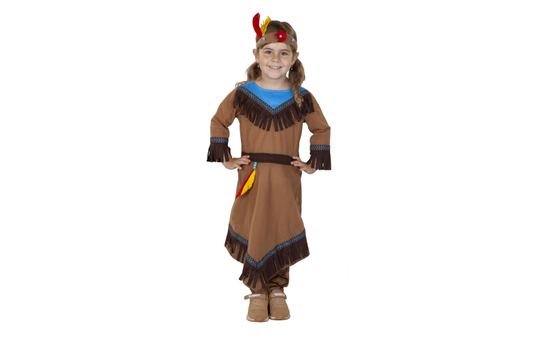 Kostüm - Indianermädchen - für Kinder - 3-teilig - verschiedene Größen 
