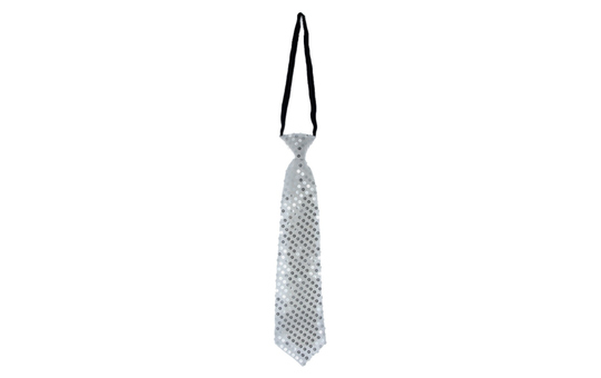 Krawatte - für Erwachsene - in silber