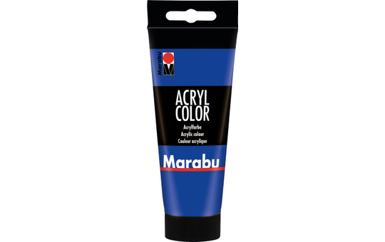 Marabu Decormatt Acrylfarbe – Ultramarinblau Dunkel, 15 Ml, Samtmatte Acrylfarbe Für Alle Bastelprojekte