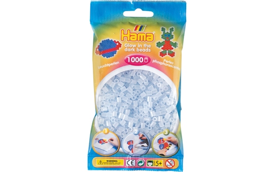 Hama Bügelperlen - 1000 Perlen - leuchtblau 