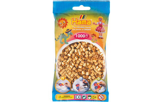Hama Bügelperlen - 1000 Perlen - gold 