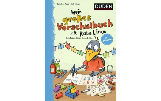 Duden - Mein großes Vorschulbuch mit Rabe Linus - Buchstaben, Zahlen, Konzentration 