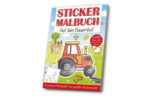 Sticker Malbuch - Auf dem Bauernhof 