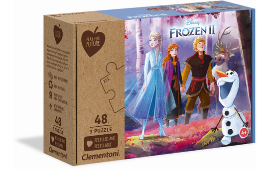 Die Eiskönigin 2 - Play for Future Puzzle-Set - 3 x 48 Teile 
