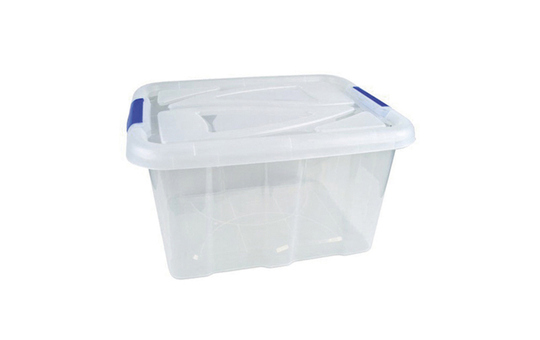 Aufbewahrungsbox mit Deckel - 30 L - transparent 