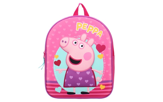 Peppa Wutz - 3D-Kinderrucksack - pink 